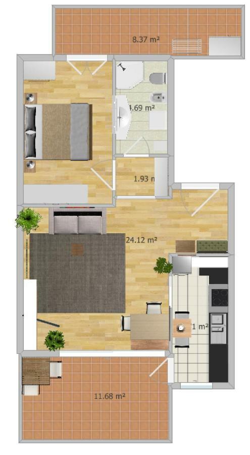 Appartment Trojer Merano Dış mekan fotoğraf